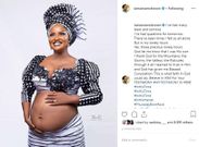 Nana Ama McBrown's Baby Bump post