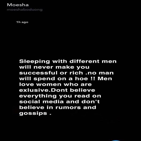 Moesha's Snapchat post