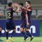 Wahda's midfielder Leonardo celebrates his goal against Uzbekistan's Lokomotiv