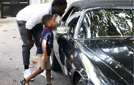 Sulley Muntari and his son