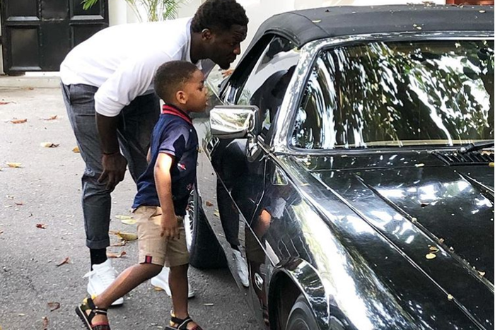Sulley Muntari and his son