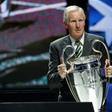 Billy McNeill, who has died aged 79, is seen with the European Champions League trophy in a photo taken on August 29, 2013. McNeill was the skipper of the 'Lisbon Lions' side that became the first British team to win the European Cup in 1967
