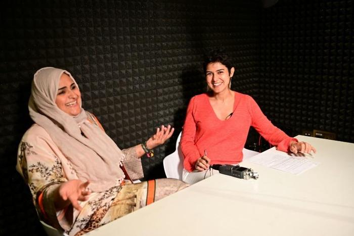 Rana Nawas hosts the English-language podcast 'When Women Win', seeking to tell the stories of successful women from around the world