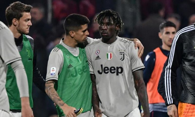 Kean had objects thrown at him while celebrating his goal