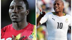 Andre Ayew and Kwadwo Asamoah