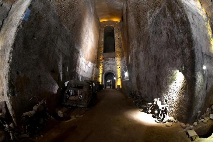 Part of the Bourbon Tunnel under Naples