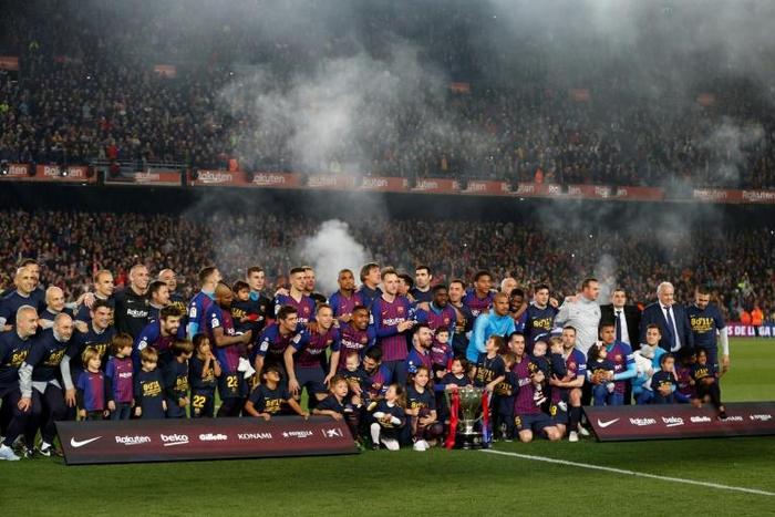 Barcelona won La Liga for the 26th time on Saturday