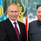 Russian President Vladimir Putin (L) and North Korean leader Kim Jong Un will "soon" meet in Russia, state media in Pyongyang has confirmed