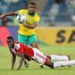 A file picture of Bidvest Wits scorer Thulani Hlatshwayo (B) playing for South Africa against the Gambia in an Africa Cup of Nations qualifier.