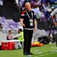 Etoile Sahel coach Roger Lemerre (L) watches his side playing in the Arab Club Champions Cup final against Al Hilal of Saudi Arabia, which they won.
