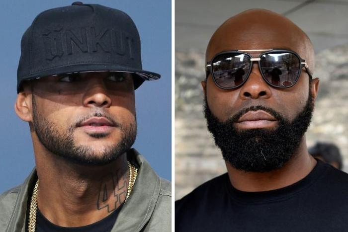 French rappers Booba (left) and Kaaris have a longrunning and bitter rivalry