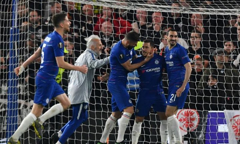 Chelsea are through to the Europa League final thanks to Kepa Arrizabalaga's penalty heroics.