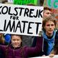 German activists Luisa Marie Neubauer (L), Jakob Blasel (R) and Swedish activist Greta Thunberg have pushed climate change issues to the fore
