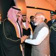 Indian Prime Minister Narendra Modi welcoming Saudi Crown Prince Mohammed bin Salman in New Delhi. The two countries have agreed to increase pressure on countries that fuel terrorism