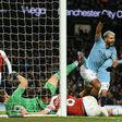 Manchester City's Sergio Aguero scored against Arsenal, but changes to the handball rule mean it wouldn't be allowed