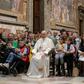 Pope Francis met Roma and Sinti families in Sala Regia in the Vatican