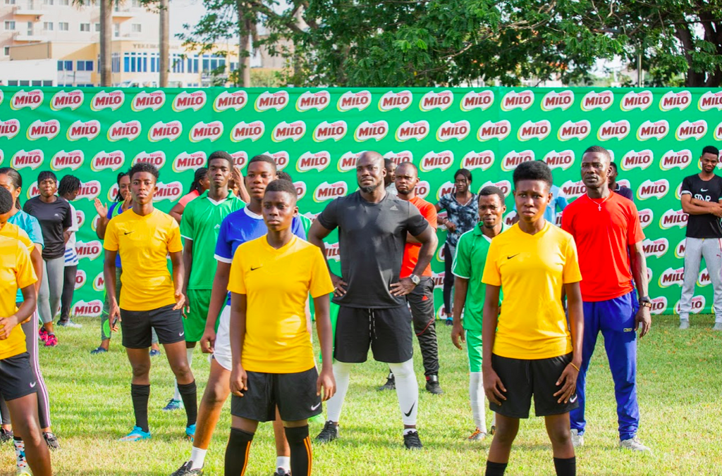 Nestle Ghana staff exercise