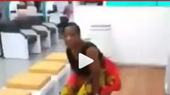 Woman urinates in the middle of banking hall to protest her locked up cash