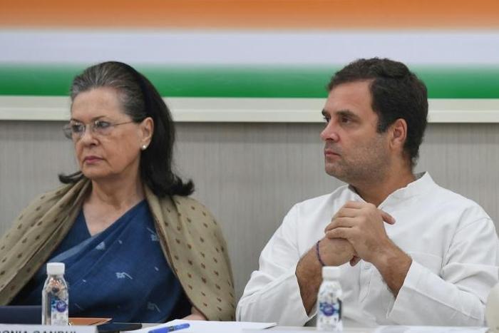Congress party barons at the meeting, including Rahul Gandhi's mother Sonia, reportedly urged him to continue
