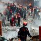 The cause of the collapse of the eight-storey apartment block in Istanbul is not clear