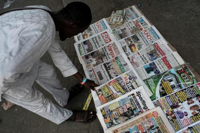 Daily newspapers in Lagos closely follow the ups and downs of Nigeria's February 16 presidential and legislative elections in what is expected to be a close race