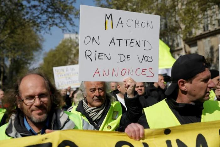 'Macron, we expect nothing from your announcements': some 'yellow vest' demonstrators have dismissed Macron's Great National Debate as a public relations stunt that will lead to no significant reforms
