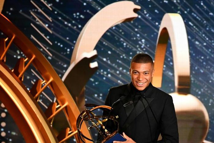 Mbappe was named the Ligue 1 player of the season on Sunday