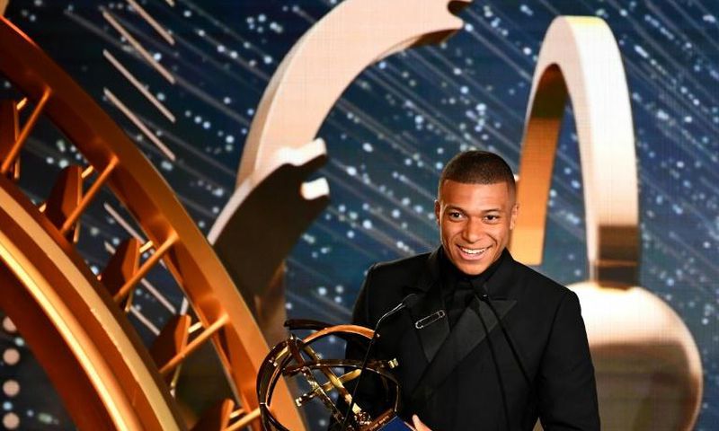 Mbappe was named the Ligue 1 player of the season on Sunday