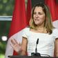 Canadian Foreign Minister Chrystia Freeland (pictured August 2018) said that "now more than ever we feel is the time to have the (steel and aluminum) tariffs lifted"