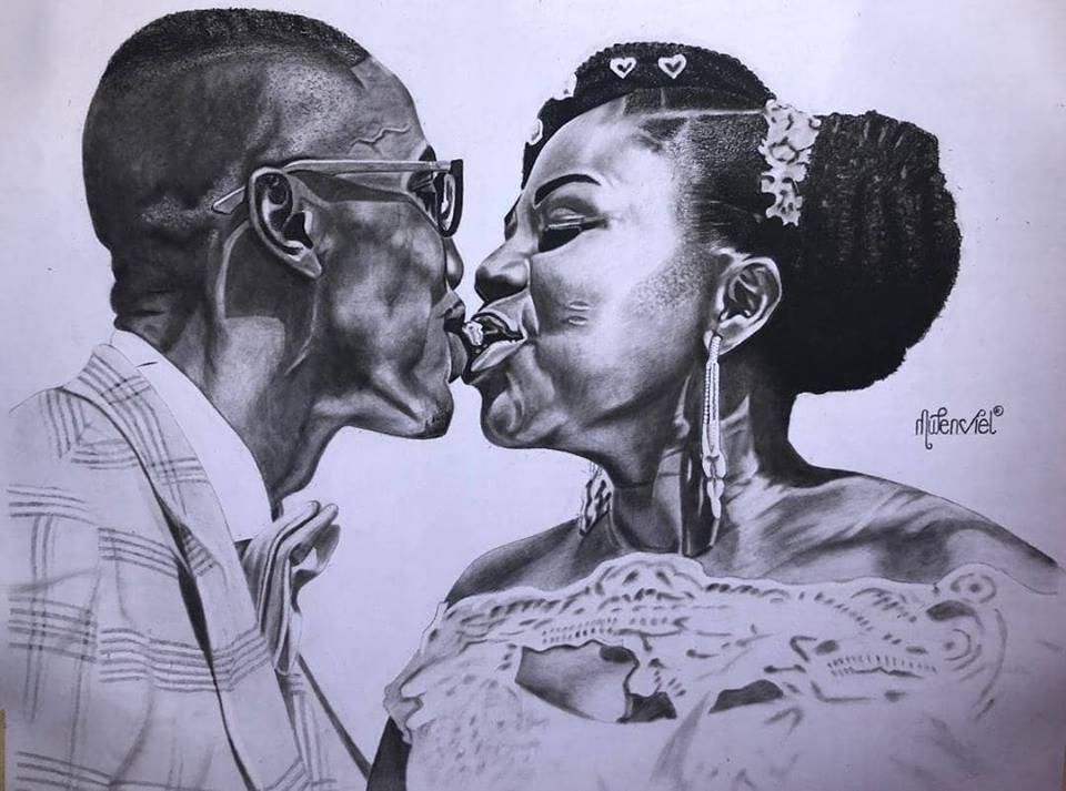 Frederick Mwenvil Dibkuu pencil artwork