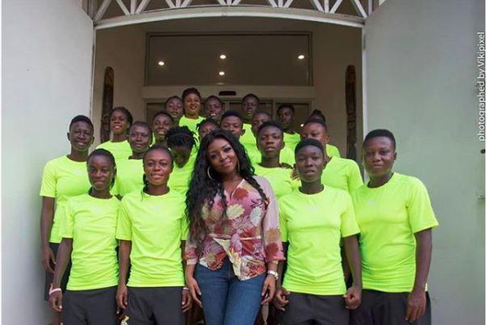 Yvonne Okoro with the Black Queens