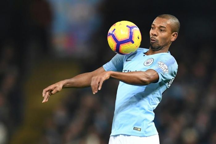 In control of his destiny: Manchester City midfielder Fernandinho could extend his career by moving full-time into defence, according to manager Pep Guardiola