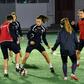 Emina players train in Mostar - in conservative Bosnia, football is still very much seen as a men's game