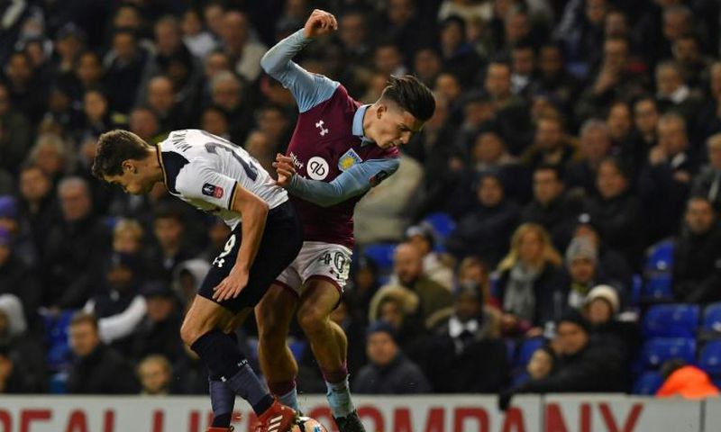 Aston Villa's Jack Grealish was attacked by a Birmingham fan during their Championship clash