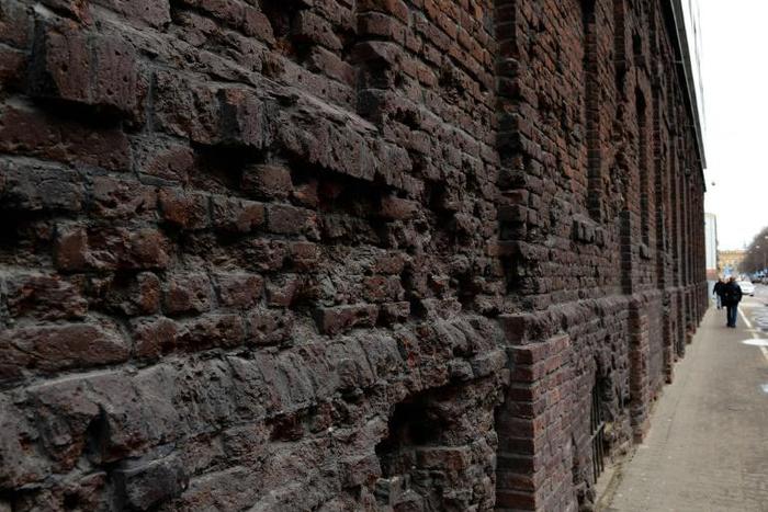 Warsaw's infamous Jewish Ghetto wall (built by the Nazis from 1940 to 1943 during Poland's occupation) is seen on April 11, 2013