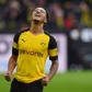Borussia Dortmund England winger Jadon Sancho celebrates after scoring their opening goal in Saturday's 3-3 draw at home to Hoffenheim.