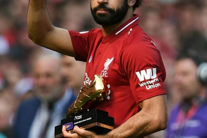 Mohamed Salah shared the 2018/19 Premier League Golden Boot award with Sadio Mane and Pierre-Emerick Aubameyang