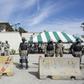 Police stand guard as Haitians gather in front of the US Embassy in Port-au-Prince January 18, 2018