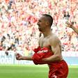 Franck Ribery and Arjen Robben both scored in their final game at the Allianz Arena on Saturday