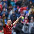 Franck Ribery saluted the Bayern fans after scoring in a 3-1 win over Hanover on Saturday