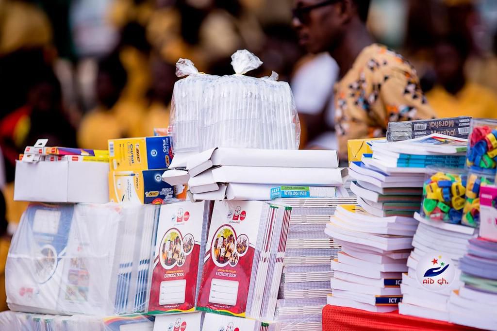 AiD Ghana donates books, other learning materials to schools in Kasoa