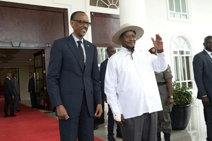 The relationship of Rwanda's Paul Kagame,left, and Uganda's Yoweri Museveni, once close allies who backed each other into power, has turned deeply hostile