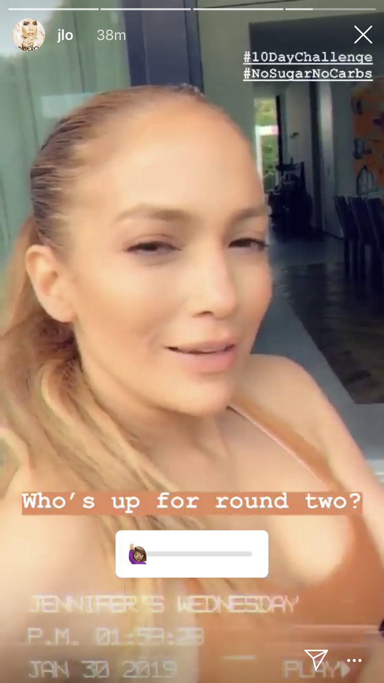 jennifer lopez 10 day challenge