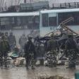 At least 41 paramilitary troops were killed on Thursday as explosives packed in a van ripped through a convoy