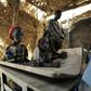 Children at a primary school in Kongome, Niger, a drought-stricken region where disruption from jihadist violence is common and food shortage is rampant, in April 2010