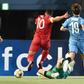 Hulk beat Kawasaki goalkeeper Jung Sung-ryong and midfielder Manabu Saito ro score Shanghai's first goal