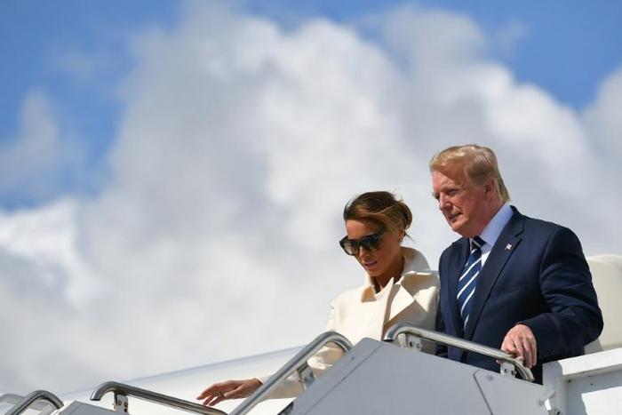 President Trump flew to Ireland after a state visit to Britain