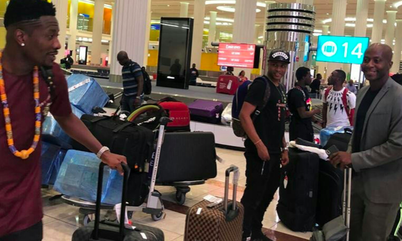 Asamoah Gyan, Ayews, Tanko arrive in Dubai