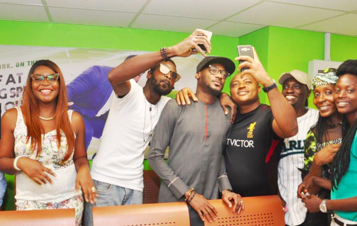 Glo customers fete with celebrities