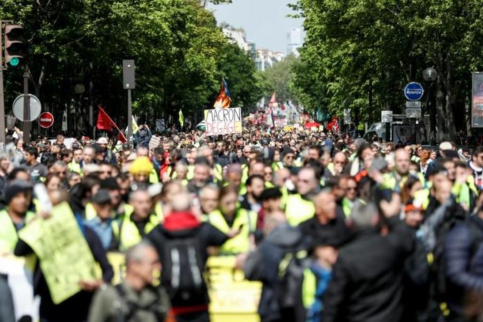 Saturday's demonstration in Paris was called by the militant CGT union